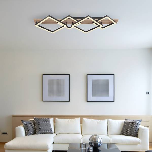 Lampada a soffitto LED Beatrix D Vetro acrilico / Ferro - 1 punto luce