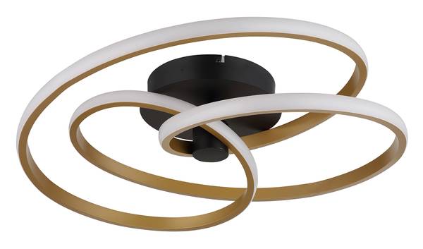LED-Deckenleuchte Glyxar Acrylglas / Eisen - 1-flammig - Gold