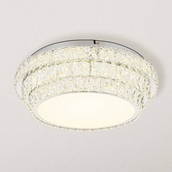 Lampada a soffitto LED Klara Vetro / Ferro - 1 punto luce - Diametro: 50 cm
