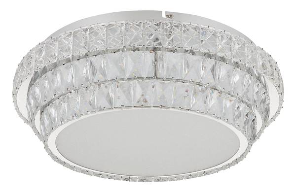 Lampada a soffitto LED Klara Vetro / Ferro - 1 punto luce - Diametro: 50 cm