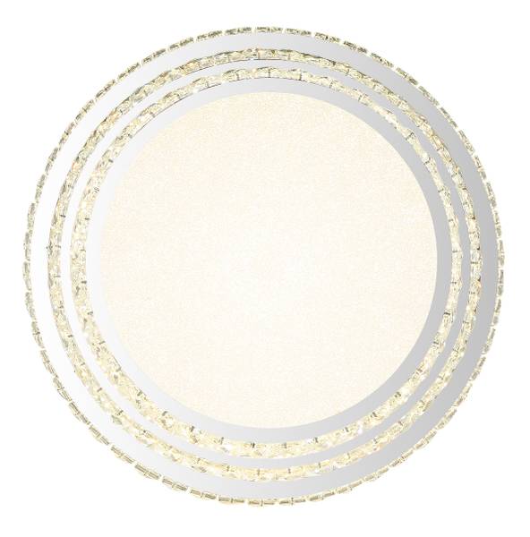 Lampada a soffitto LED Klara Vetro / Ferro - 1 punto luce - Diametro: 50 cm