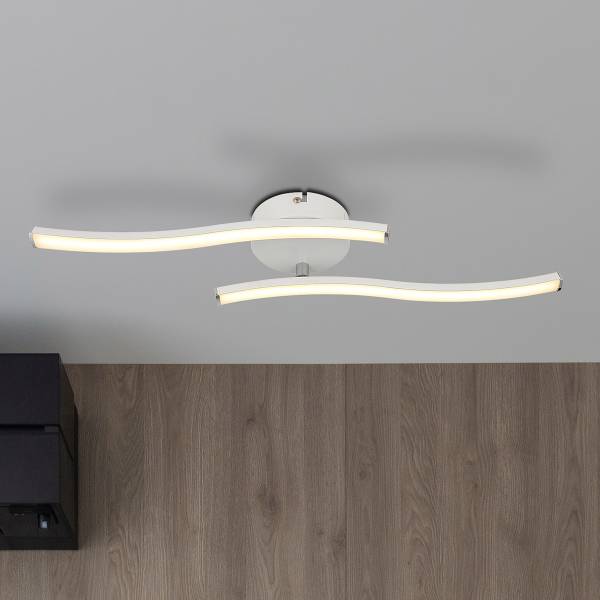 Lampada a soffitto LED Tyler Vetro acrilico - 1 punto luce - Bianco
