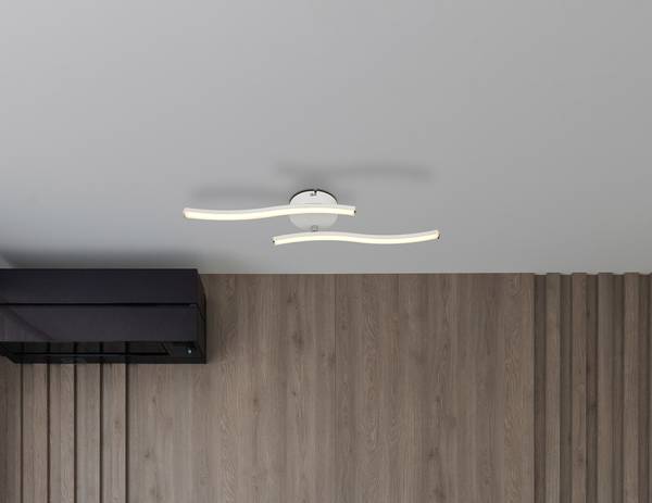 Lampada a soffitto LED Tyler Vetro acrilico - 1 punto luce - Bianco