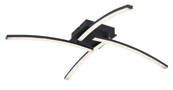 LED-plafondlamp Jules acrylglas/ijzer - 1-lichts