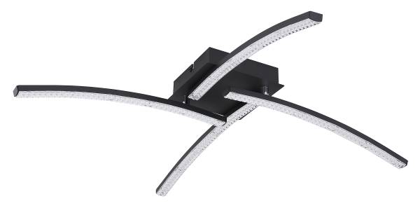 LED-plafondlamp Jules acrylglas/ijzer - 1-lichts