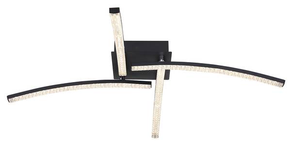 LED-plafondlamp Jules acrylglas/ijzer - 1-lichts