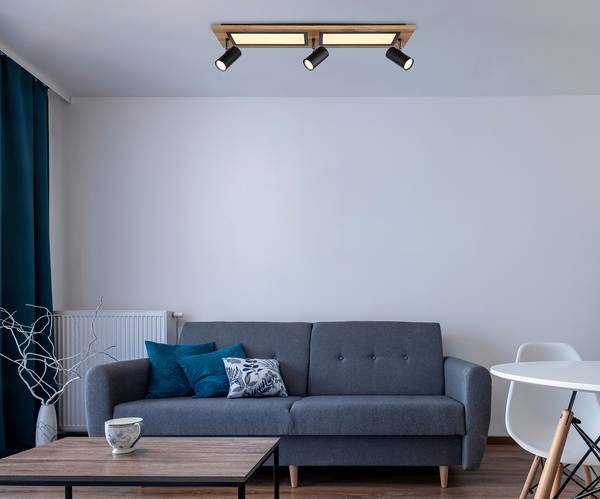 LED-Deckenleuchte Ulla Typ B Eisen / Acrylglas - 4-flammig