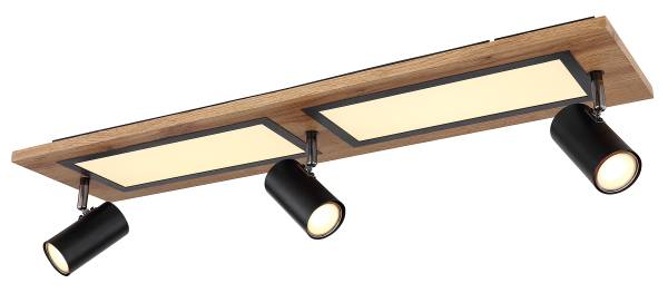 LED-Deckenleuchte Ulla Typ B Eisen / Acrylglas - 4-flammig