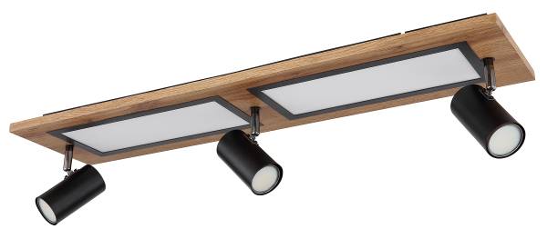 LED-Deckenleuchte Ulla Typ B Eisen / Acrylglas - 4-flammig
