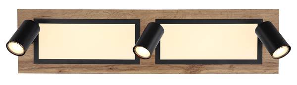 LED-Deckenleuchte Ulla Typ B Eisen / Acrylglas - 4-flammig