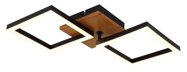 Lampada a soffitto LED Kerry A Pino massello / Ferro - 1 punto luce