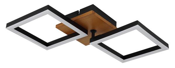 Lampada a soffitto LED Kerry A Pino massello / Ferro - 1 punto luce