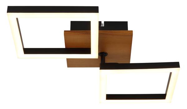 Lampada a soffitto LED Kerry A Pino massello / Ferro - 1 punto luce