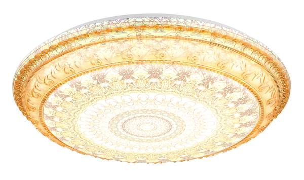 LED-Deckenleuchte Lazaro Acrylglas / Eisen - 1-flammig - Braun