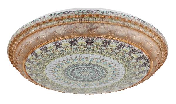 LED-Deckenleuchte Lazaro Acrylglas / Eisen - 1-flammig - Braun