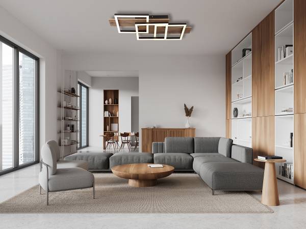 Lampada a soffitto LED Jeffry B Vetro acrilico / Ferro - 1 punto luce