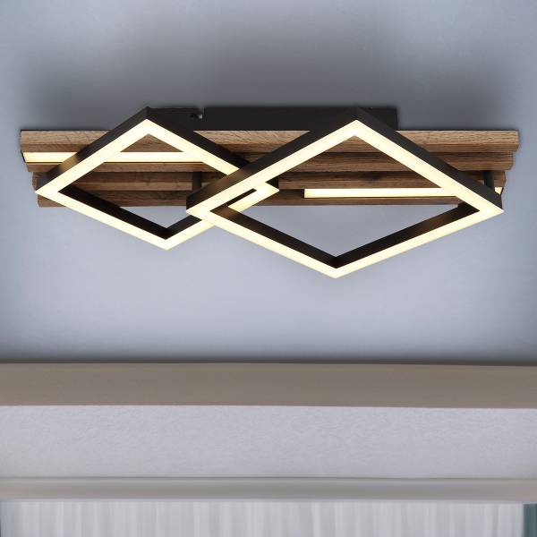 Lampada a soffitto LED Obrien B Vetro acrilico / Ferro - 1 punto luce