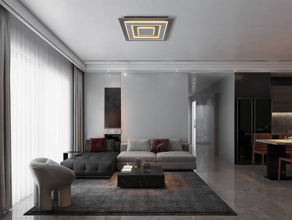 LED-plafondlamp Jayden type B acrylglas/ijzer - 1-lichts