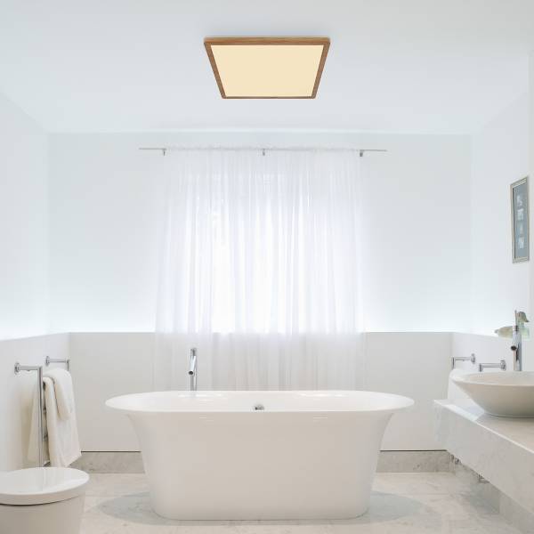 Lampada a soffitto LED Sapana Vetro acrilico - 1 punto luce - Marrone - Larghezza: 42 cm
