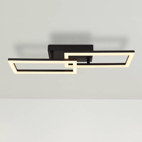 LED-Deckenleuchte Sapena Typ C Acrylglas / Eisen - 1-flammig