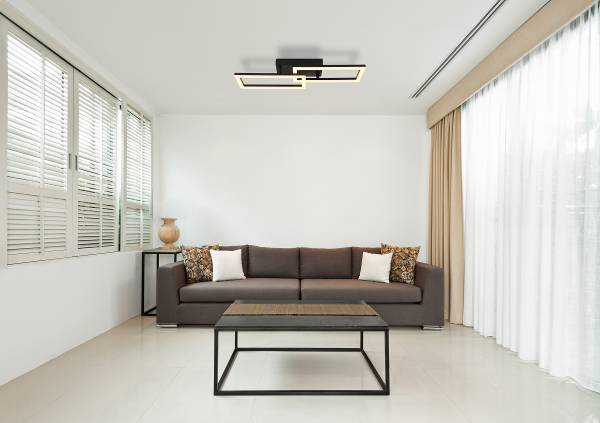 LED-Deckenleuchte Sapena Typ C Acrylglas / Eisen - 1-flammig