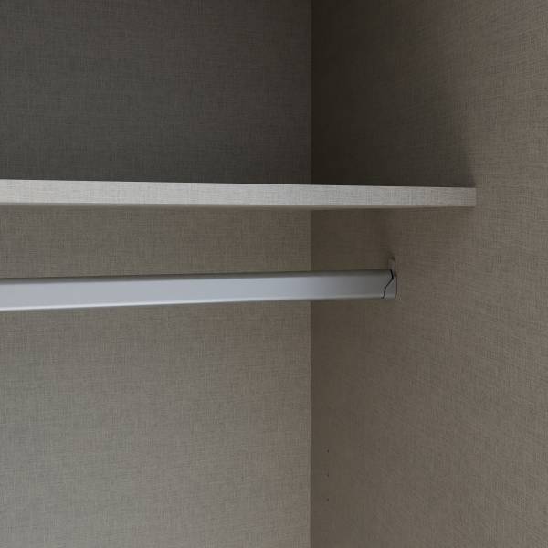 Zweefdeurkast Louesta met spiegel wit - 170 x 211 cm