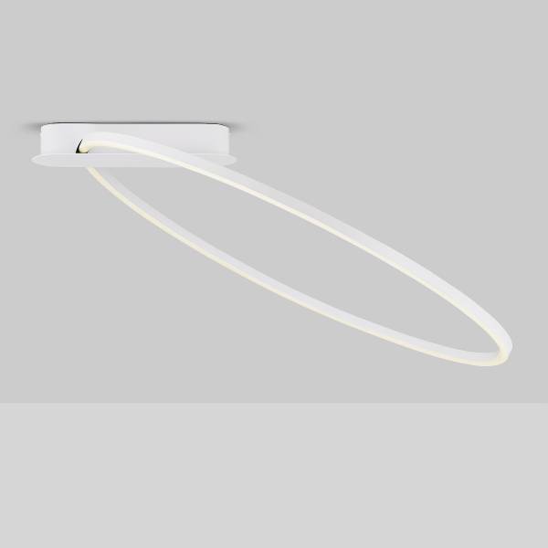 Plafonnier Kiklos aluminium - Blanc