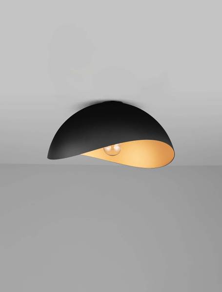 Deckenleuchte Opsi Typ B Aluminium - Schwarz / Gold