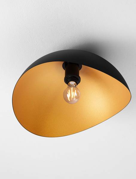 Deckenleuchte Opsi Typ B Aluminium - Schwarz / Gold