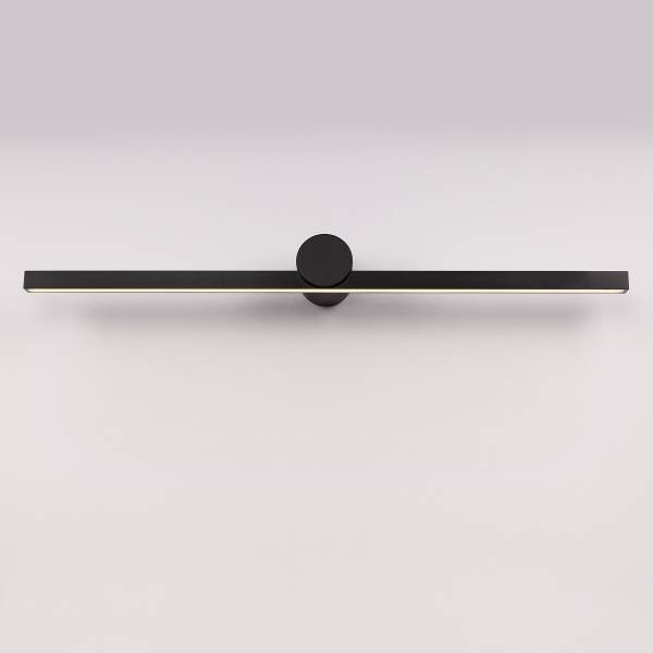 Badleuchte Breggo Aluminium - Schwarz - Breite: 81 cm