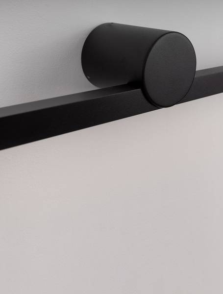 Badleuchte Breggo Aluminium - Schwarz - Breite: 81 cm