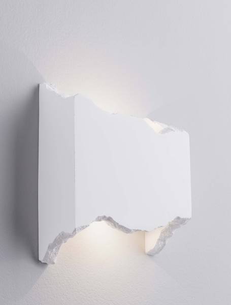 Wandleuchte Alas Typ A Keramik - Weiß