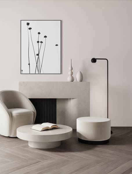 Vloerlamp Sfera aluminium - zwart