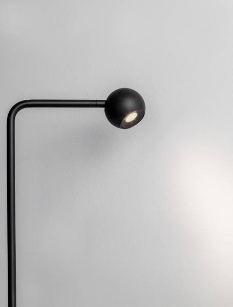 Vloerlamp Sfera aluminium - zwart