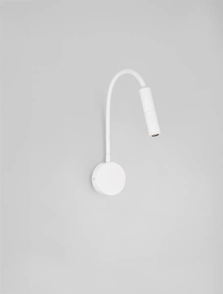 Wandleuchte Sonica Aluminium - Weiß