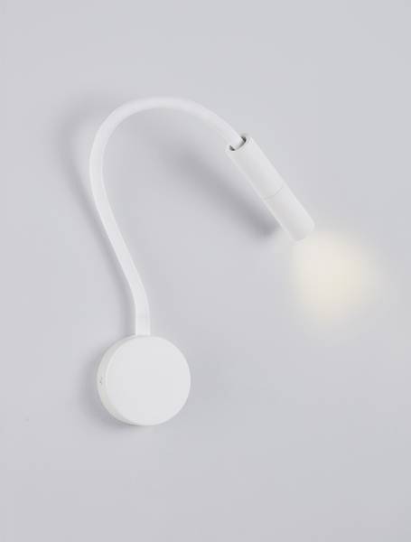Wandleuchte Sonica Aluminium - Weiß