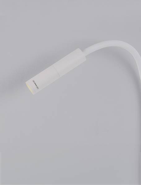 Wandleuchte Sonica Aluminium - Weiß