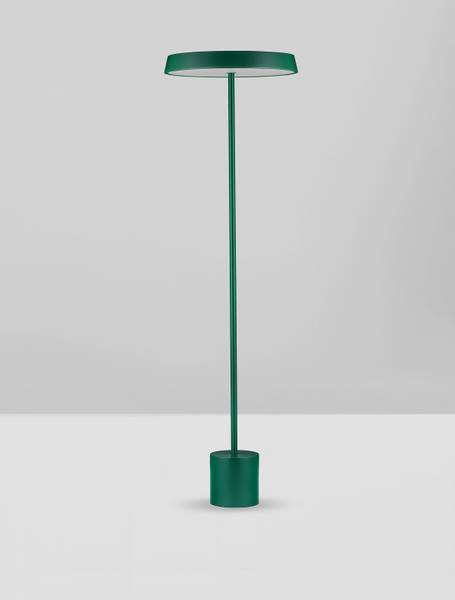 Stehleuchte Vetro Aluminium / Acrylglas - Grün