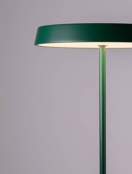 Stehleuchte Vetro Aluminium / Acrylglas - Grün