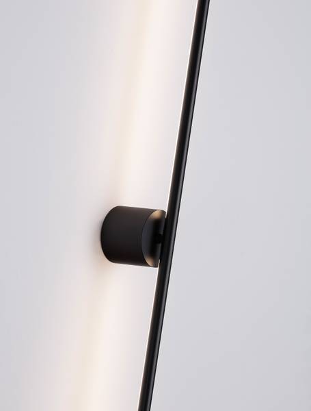 Wandlamp Cretel aluminium - zwart