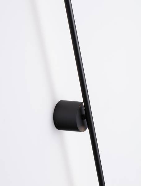 Wandlamp Cretel aluminium - zwart