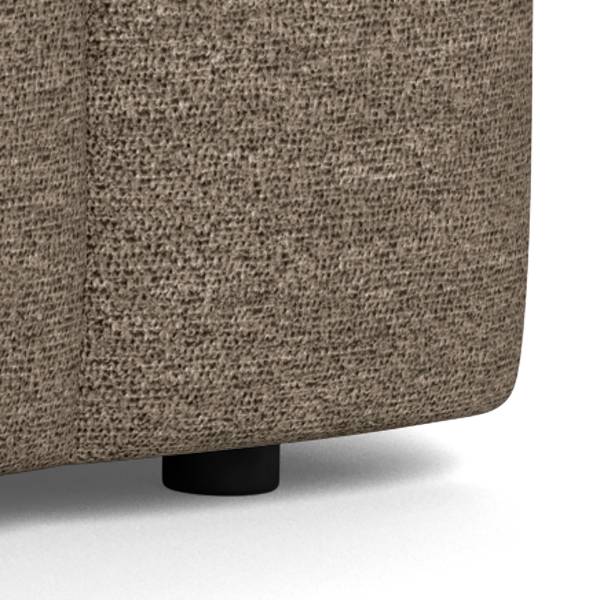 Modulo chaise longue LUCARO Tessuto Bouclé Coletta: taupe - Orientato a destra