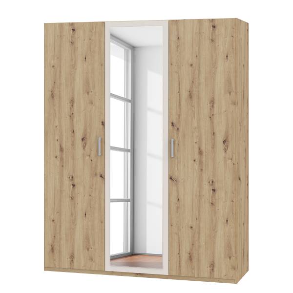 Armadio battente Harboza Cashmere / Effetto rovere