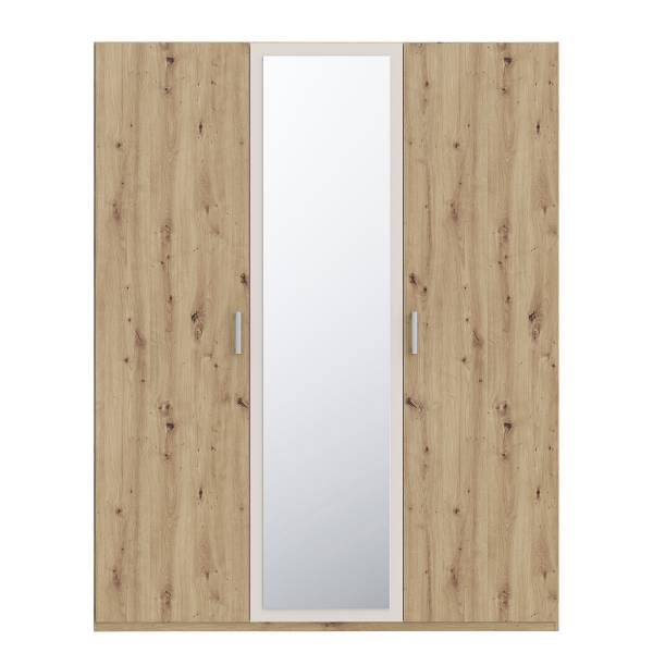 Armadio battente Harboza Cashmere / Effetto rovere