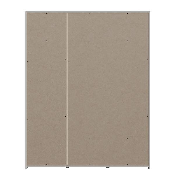 Armoire à portes battantes Piechov Blanc / Imitation chêne Riviera