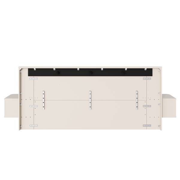 Struttura letto Zhamari Cashmere / nero - 160 x 200cm