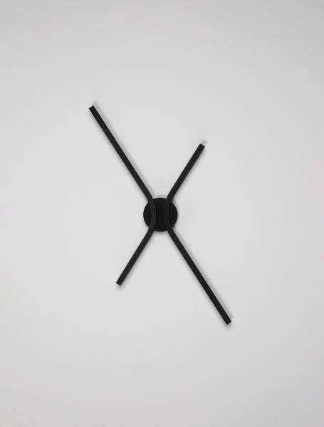 Wandleuchte Akro Aluminium / Acrylglas - Schwarz