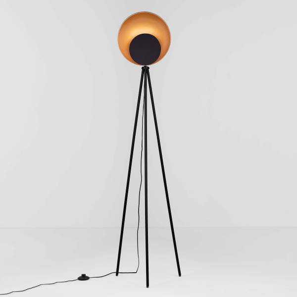 Lampadaire Kitro aluminium noir / doré