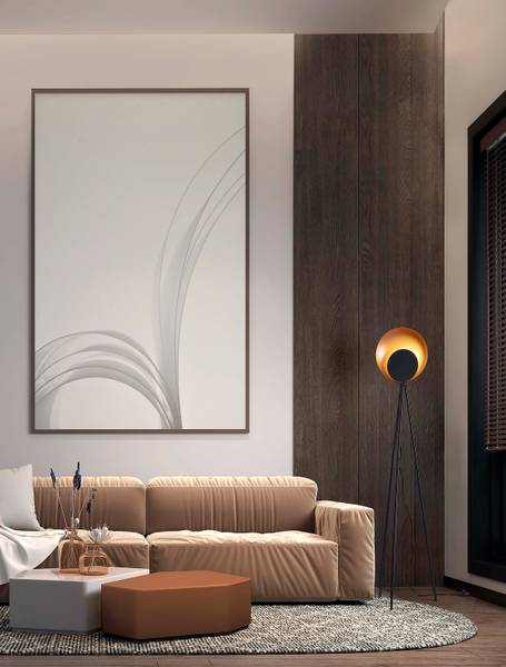 Lampadaire Kitro aluminium noir / doré