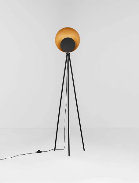 Lampadaire Kitro aluminium noir / doré